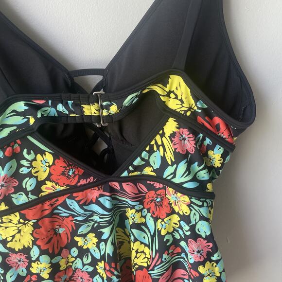 Adore Me Andressa Contour Plus One Piece Swimsuit Womens Size 1X Floral Vibrant‎ - Picture 9 of 14